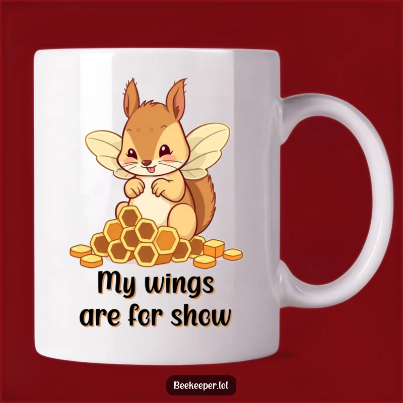 Funny Squirrel Bee Mug: Hilarious Honeycomb Sorting Gift for Nutty Friends