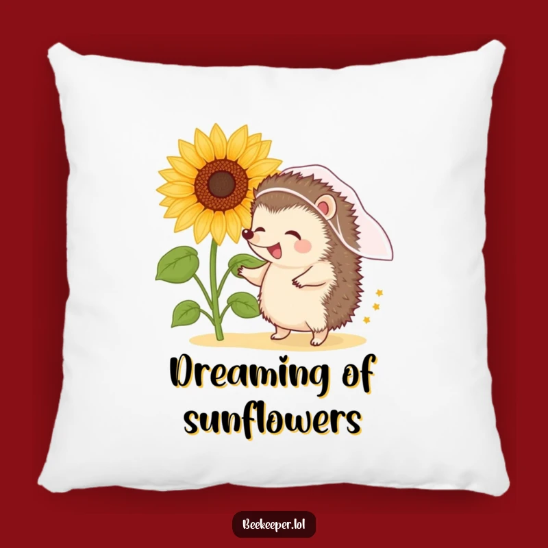 Funny Hedgehog Dancing Pillow: Cozy Cushion for Pollen-Filled Dreams