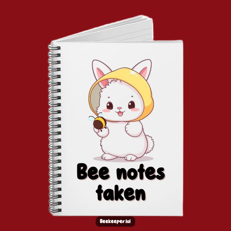 Funny Bunny Beekeeper Notebook: Jot Down Sweet Thoughts!