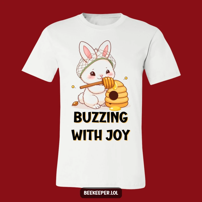 Funny Bunny Beekeeper T-Shirt: Adorable Nectar Adventure Tee for Bunny Fans
