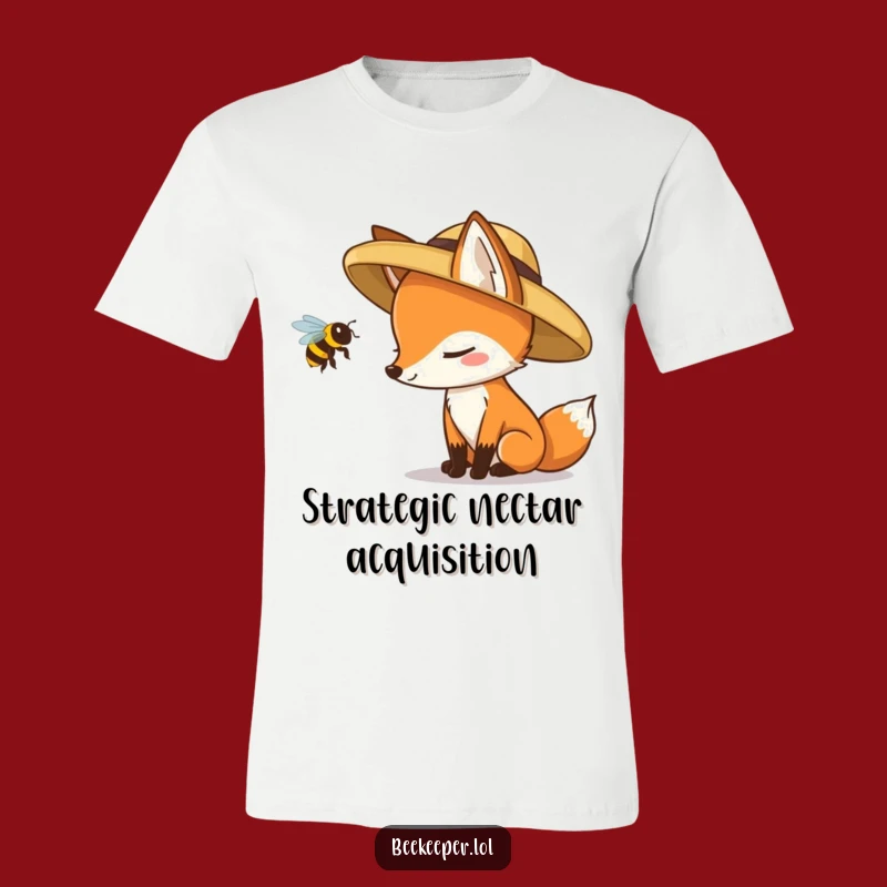 Funny Fox Bee T-Shirt: Witty Wildlife Inspection Shirt, A Hilarious Gift