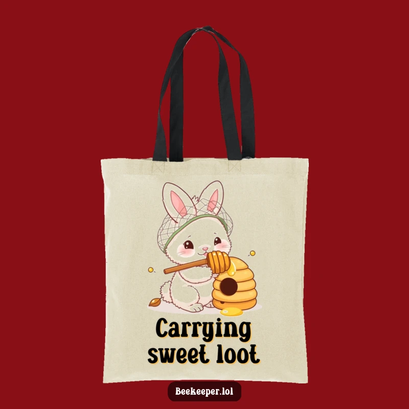 Funny Bunny Beekeeper Tote Bag: Carry Sweetness with This Nectar Quest Design